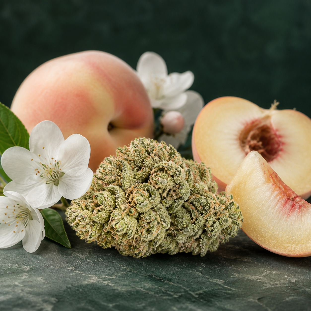 CBD Shop Canapaland - Cannabis, Moon Rock, Hashish Infiorescenza White Peach CBD con pesca bianca